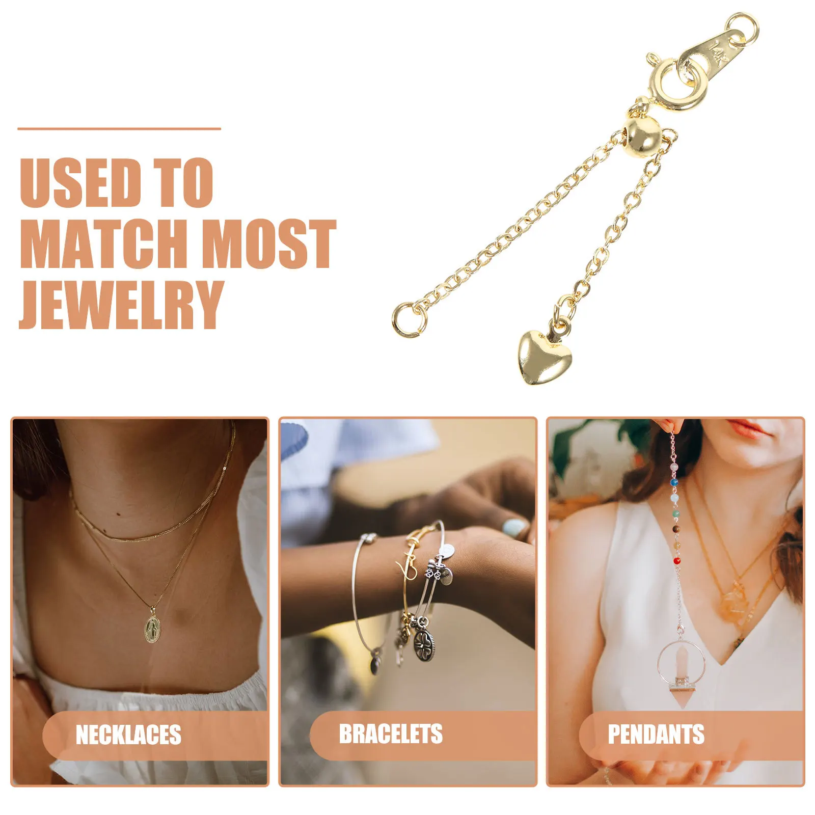 

Copper Bracelet Extender Chain with Lobster Clasp Jewelry Extension Necklace Extender Chain for DIY Necklace and Bracelet Repair