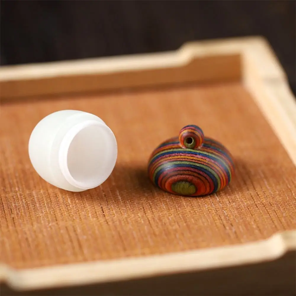 Pendants Mini Pill Box Waterproof Sealed Pill Case Multifunctional Wooden Vitamins Container Medicine Boxes