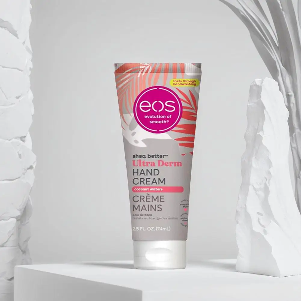 Crema de Manos Eos Shea Better de 74 ml, Crema de Manos Natural Ultra Hidratante, Suaviza el Cuidado de las Manos, Alivia la Resequedad, Aroma Original de la Marca