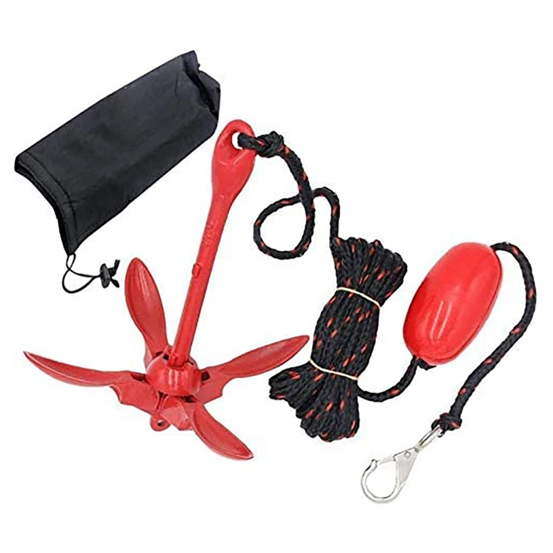 

Kayak Anchor Kits Portable Folding Anchor Kit For Fishing Kayaks Canoe Jet Ski Paddle Board Small Boats Etc