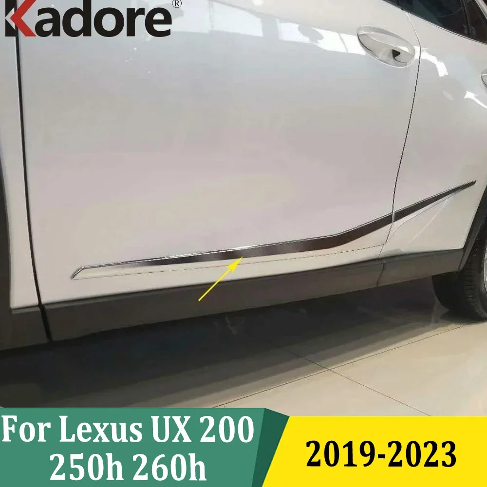

Для Lexus UX 200 250h 260h 2019-2021 2022 2023 хромированная крышка корпуса боковой двери, защитная накладка, внешние аксессуары