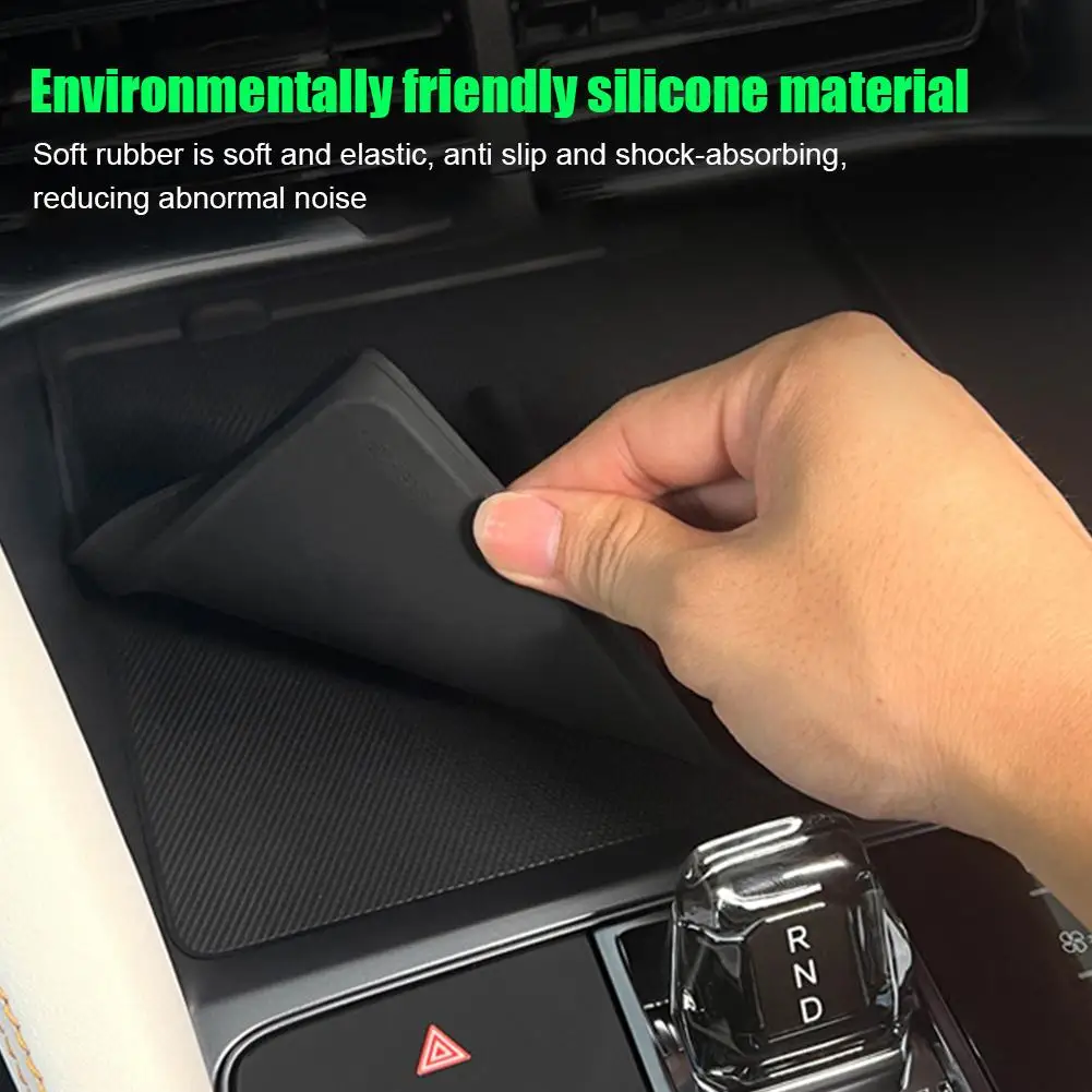 For BYD Song PLUS 23 Auto Center Console Wireless Filling Silicone Cushion Car Interior Decoration Anti-slip Storage Dust Mat