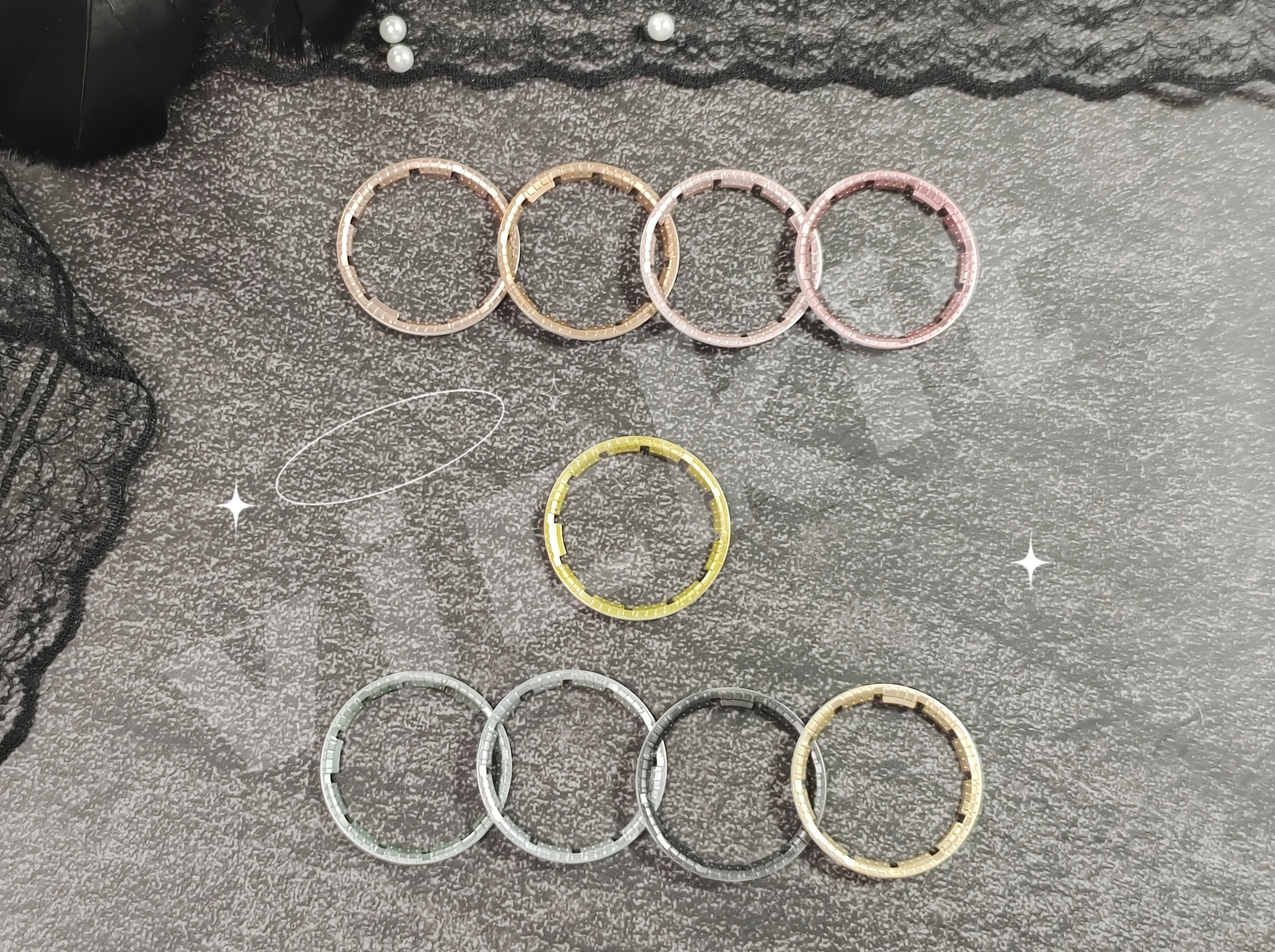 

original dot color metallic inner rings inner marker GA2100 GA2110 CASIOAK watch parts mod kits