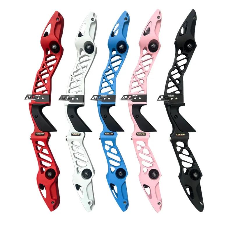 Newest H6 Recurve Bow Riser 25 Inches High-strength Aluminum Alloy Right Hand Bow Handle ILF Interface 5 Colors for Choices