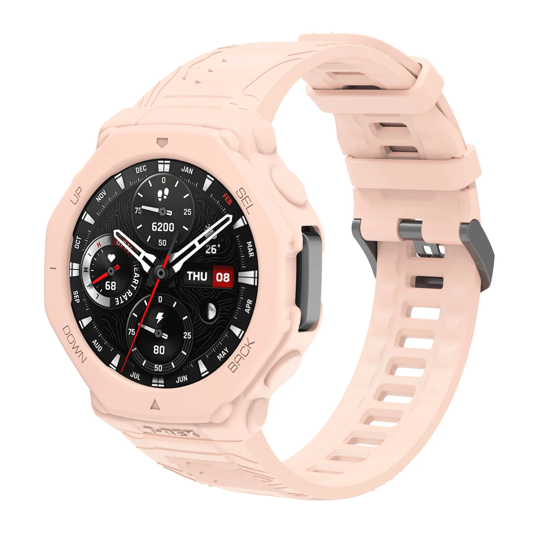 Amazfit T-REX3 클래식 실리콘 보호 시계 스트랩용 통합 실리콘 시계 스트랩 슈트