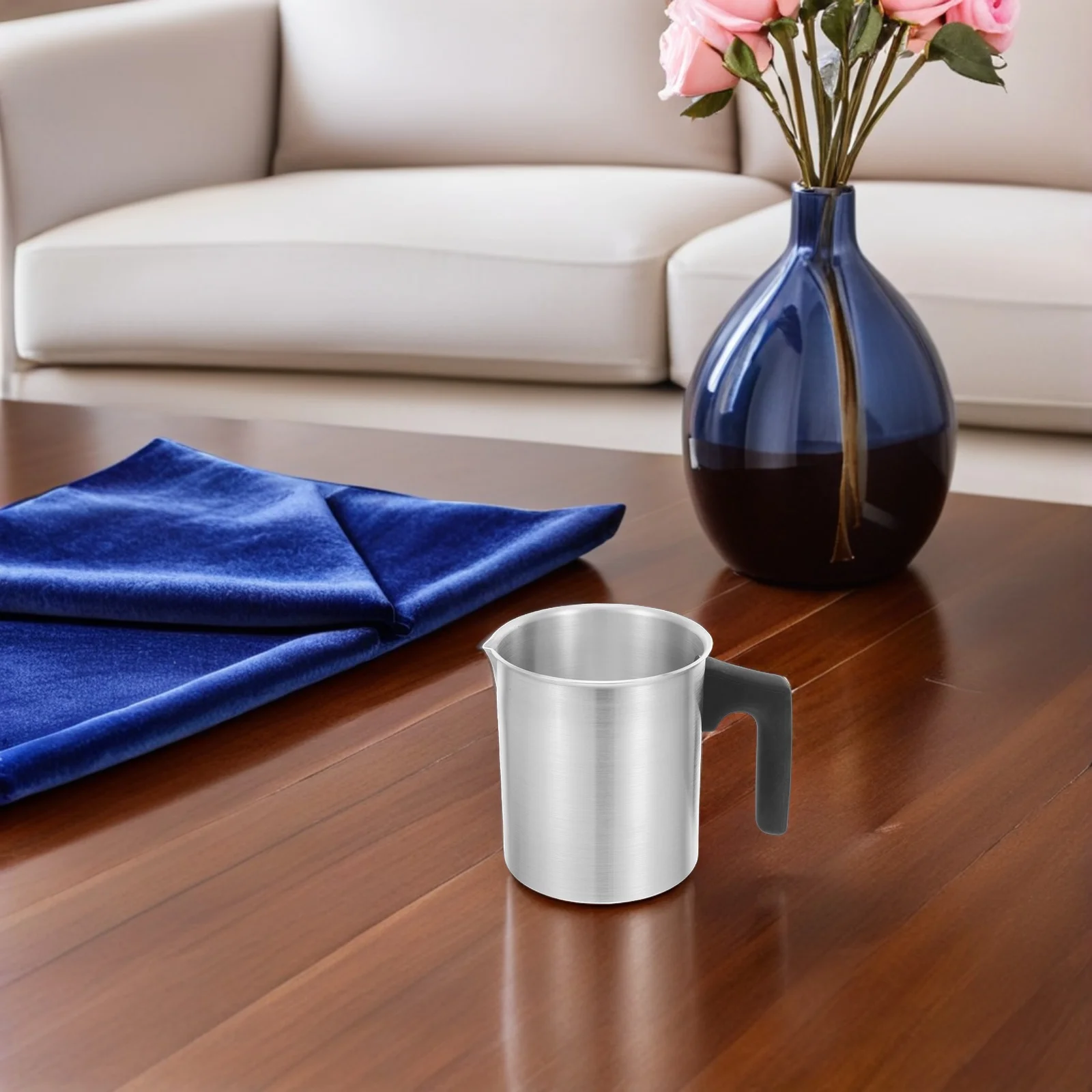 

700Ml Wax Melting Pot Professional Grade Aluminum Pitcher for Aromatherapy Crafting Dripless Pouring Safe Handle for Easy