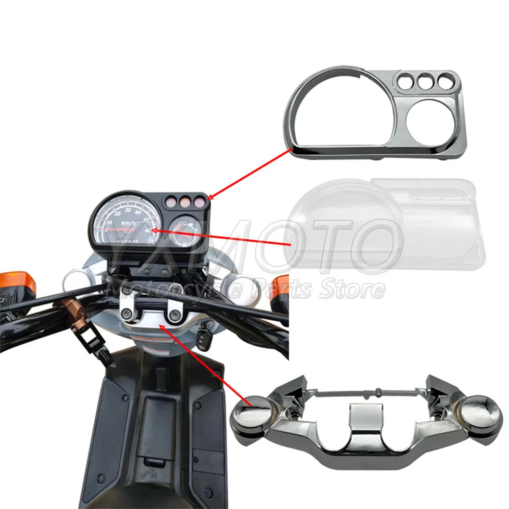 Instrument Panel Electroplating Side Cover Shell Ring Handlebar cover fit for Yamaha Scooter EFI Four-Stroke XF50D VOX VOX50