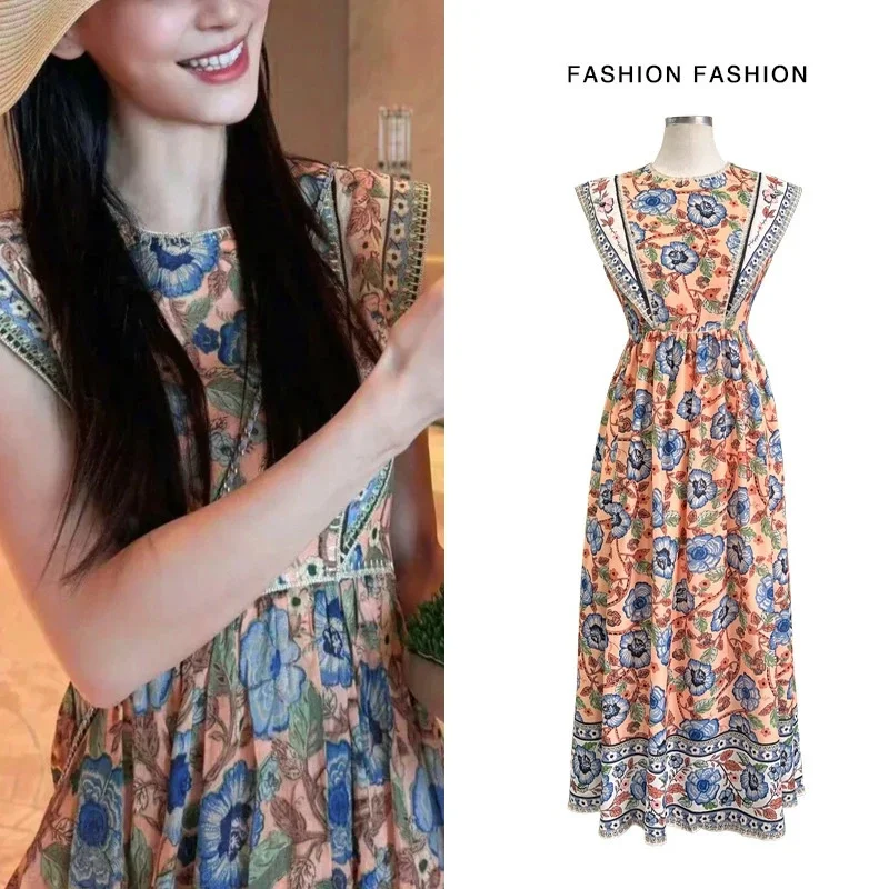 

Ramie новая женская одежда желтое мини-платье трапециевидной формы без рукавов с цветочным принтом для праздника