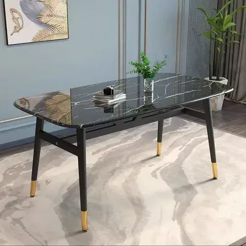 High Modern Luxury Dining Table Legs Metal Organizer  Hallway Coffee Tables  Restaurant Comedor Furniture