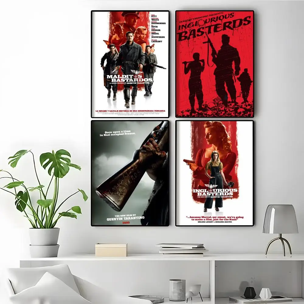 Classic War Movies Inglourious Basterds Vibrant Wall Display Affordable Wall Art Affordable Room Upgrades Poster