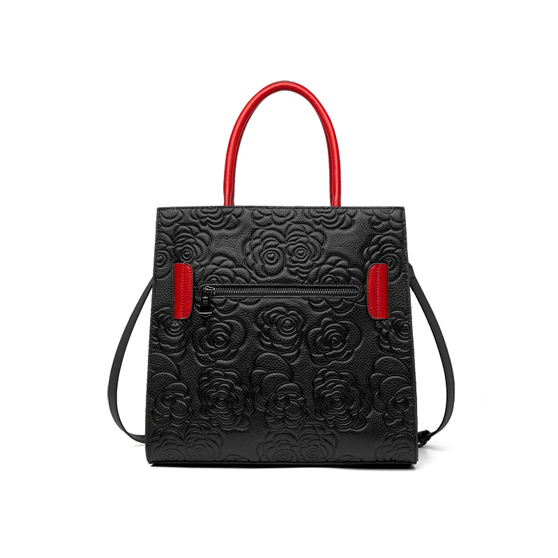 ZOOLER Brand 2026 Women Genuine Leather Shoulder Bags Embossed Handbags Ladies Cow Skin Women Leather Bags High Quality #YC908