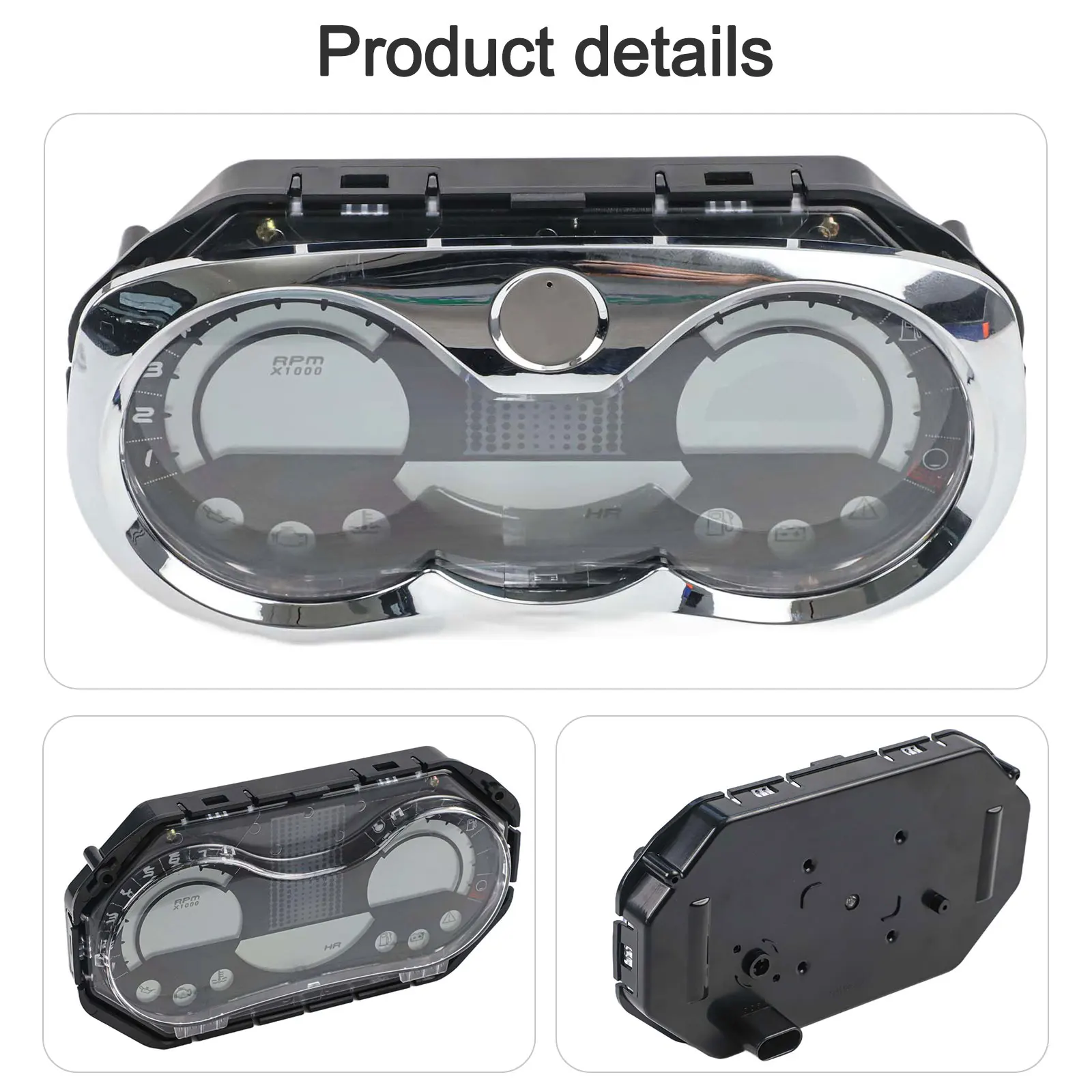 

Accurate Speed Readings Chrome Bezel Digital Gauge Cluster Fuel Level Readings Aftermarket Speedometer Installation Kit