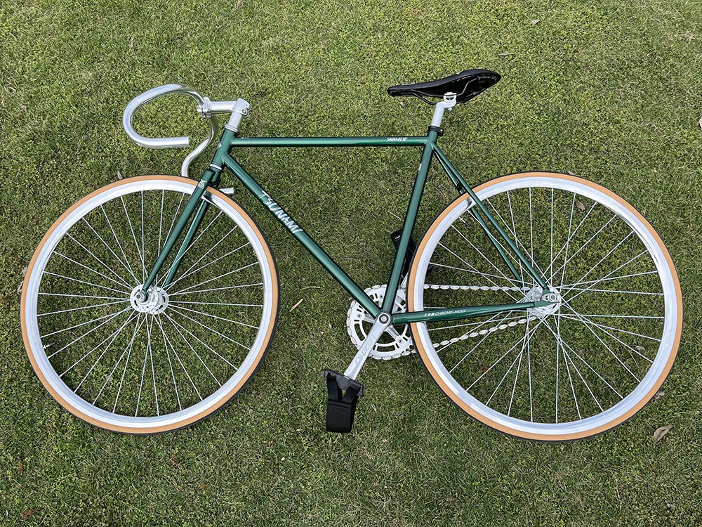 TSUNAMI 4130 Cr-Mo Fixed Gear Flatland Freestyle Vintage Green