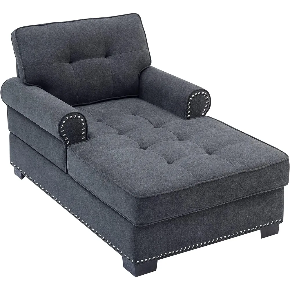 Chaise Sofa Bed in Gray 59