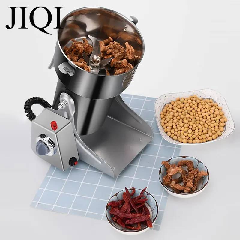 800g 1000g Martensitic stainless steel grinder Household Electric grain mill ultrafine grinding machine Powder maker 110V 220V