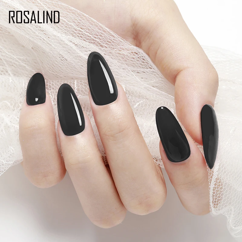 ROSALIND Gel zestaw do polerowania UV Vernis Semi permanentny podkład warstwa wierzchnia 7ML lakier żel do paznokci artystyczny Manicure żel Lak poleruje paznokcie