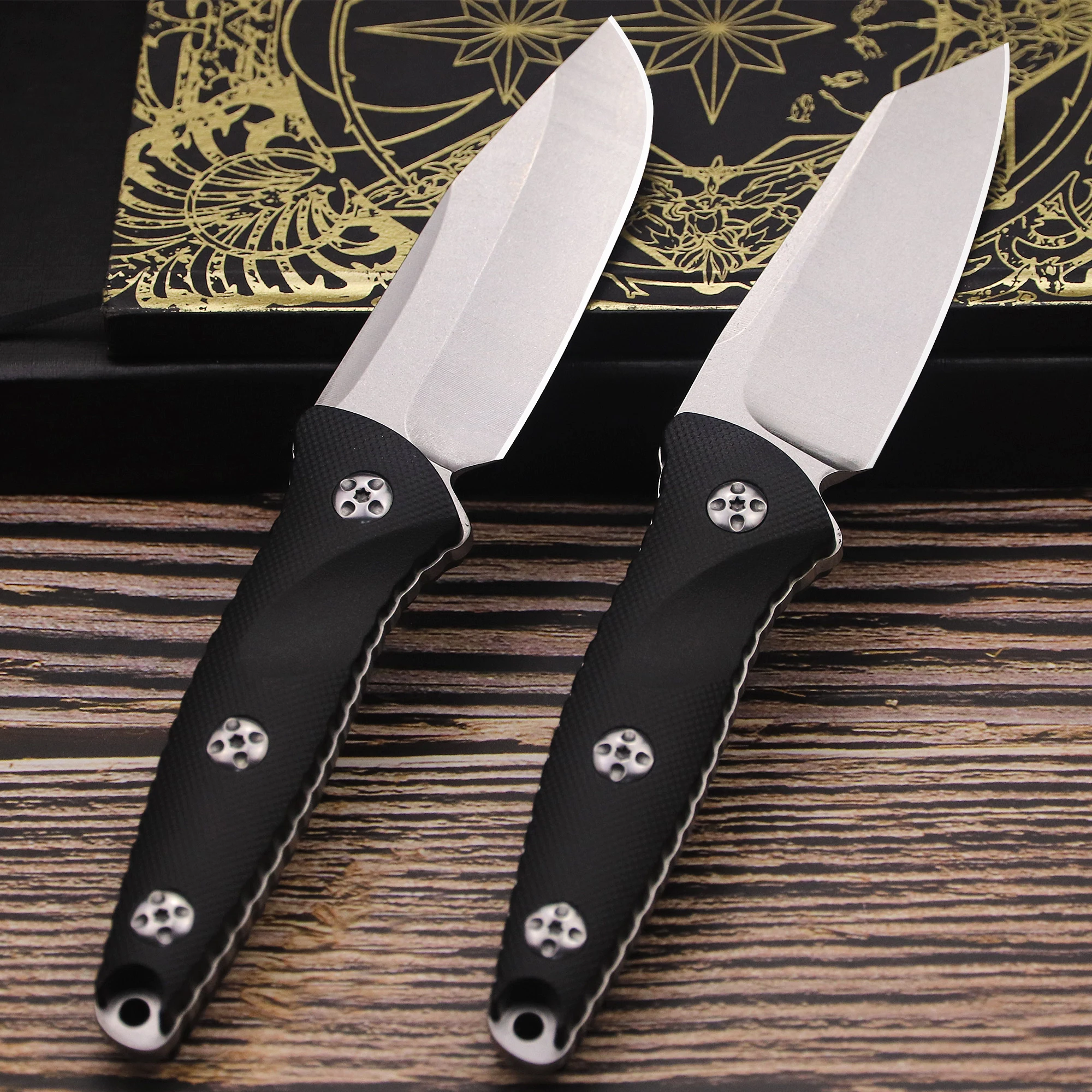 USA M390 outdoor hunting knife + scabbard, all-in-one jungle hunting knife, outdoor EDC survival knife - view 4