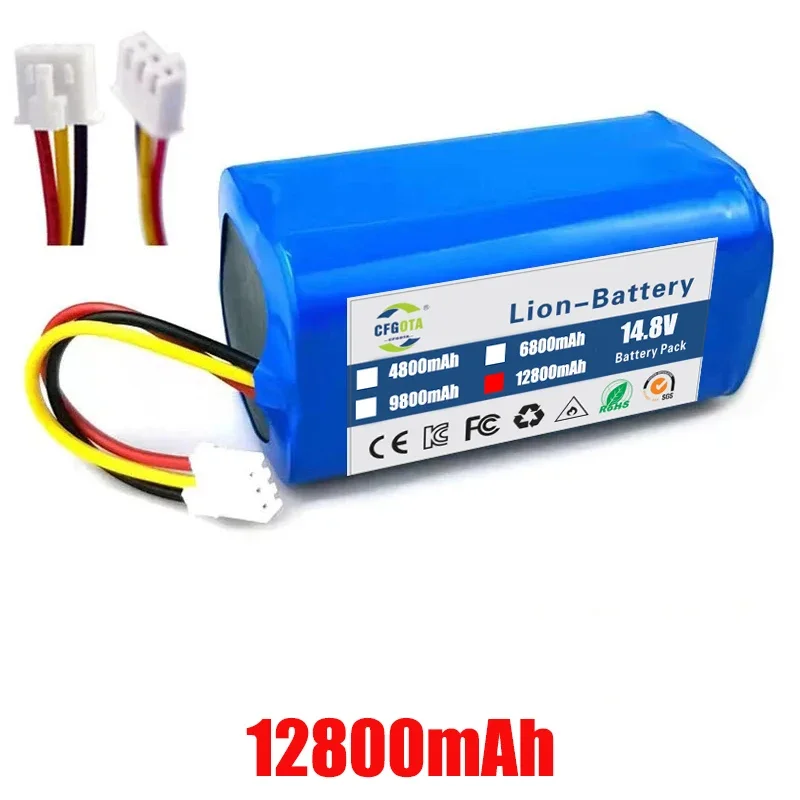 (For C30B) High Capacity Original Battery for LIECTROUX C30B Robot Vacuum Cleaner, 12800mAh, Lithium Cell, 1pc/pack