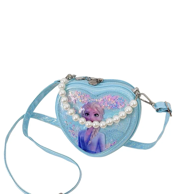 

Детская сумка через плечо принцессы Эльзы Disney «Холодное сердце» для маленьких девочек, мини-милая кавайная сумка на плечо для повседневного использования, идея модного подарка