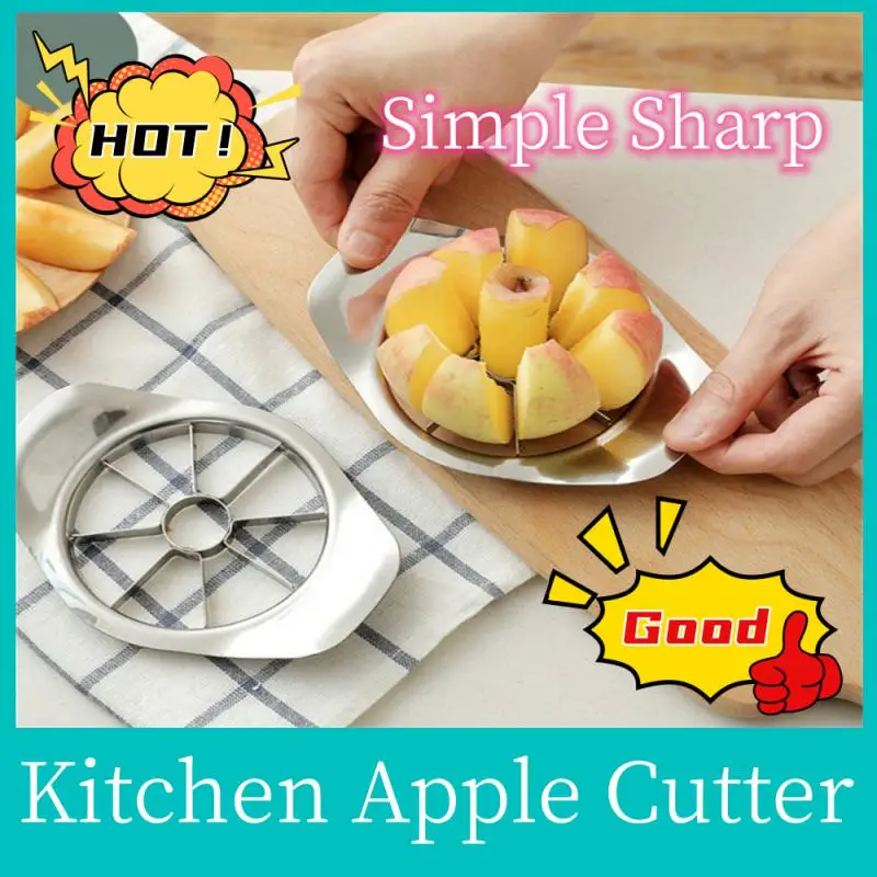 Kitchen Gadgets Stainless Steel Apple Cutter Slicer Vegetable Fruit Tools Kitchen Accessories Apple Easy Cut Slicer Cutter