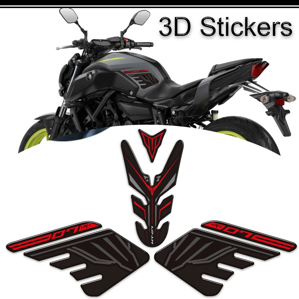 

Motorcycle Stickers Decals Tank Pad Kit Knee Wind Deflector Windscreen Protector For Yamaha MT07 MT 07 SP MT-07 2021 2022