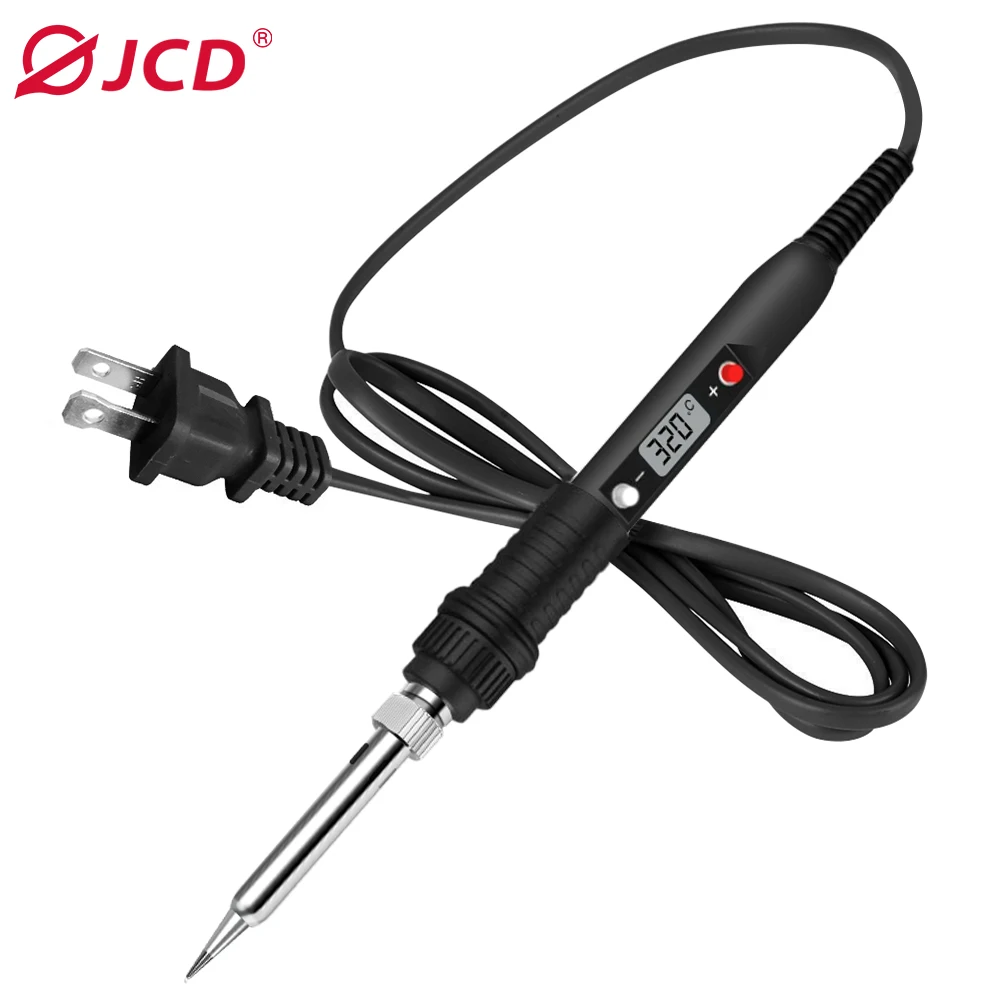 JCD Digital Electric Soldering Iron Set Temperature Adjustable 220V 110V Welding Tool Ceramic Heater Soldering Tips Rework  80W