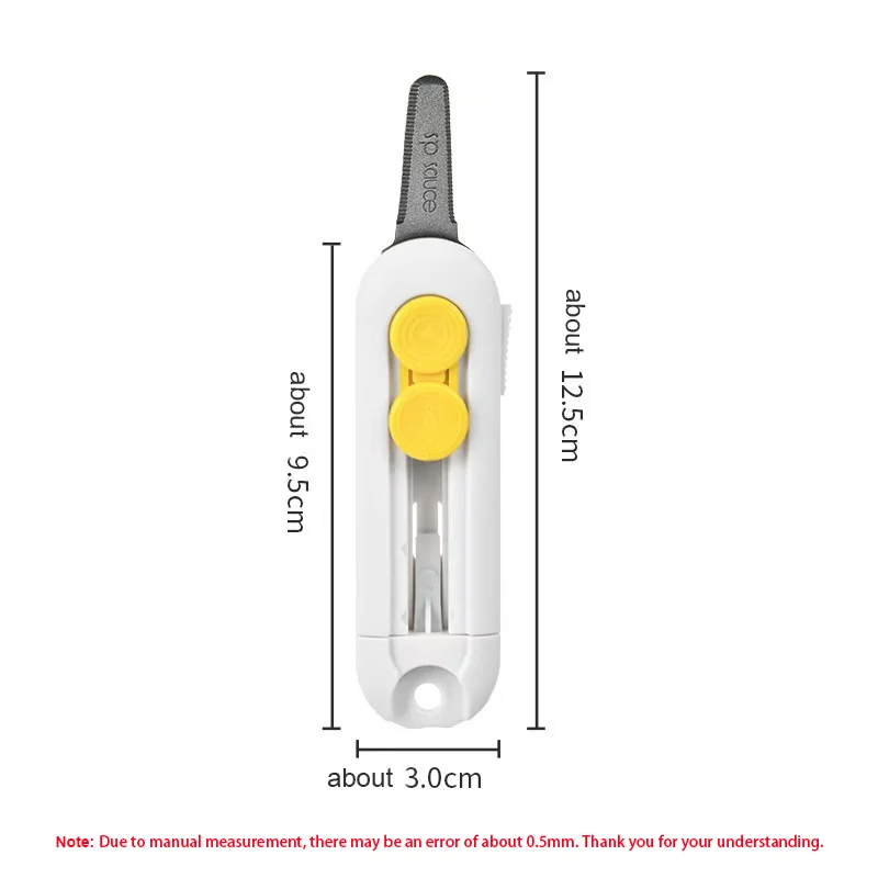 1/2/5/10 SZT. Magnetyczny Mini Nóż do Papieru Skrzynkowy Przenośny Składany Nóż Kieszonkowy Wymienne Ostrze Wytrzymały Materiał ABS