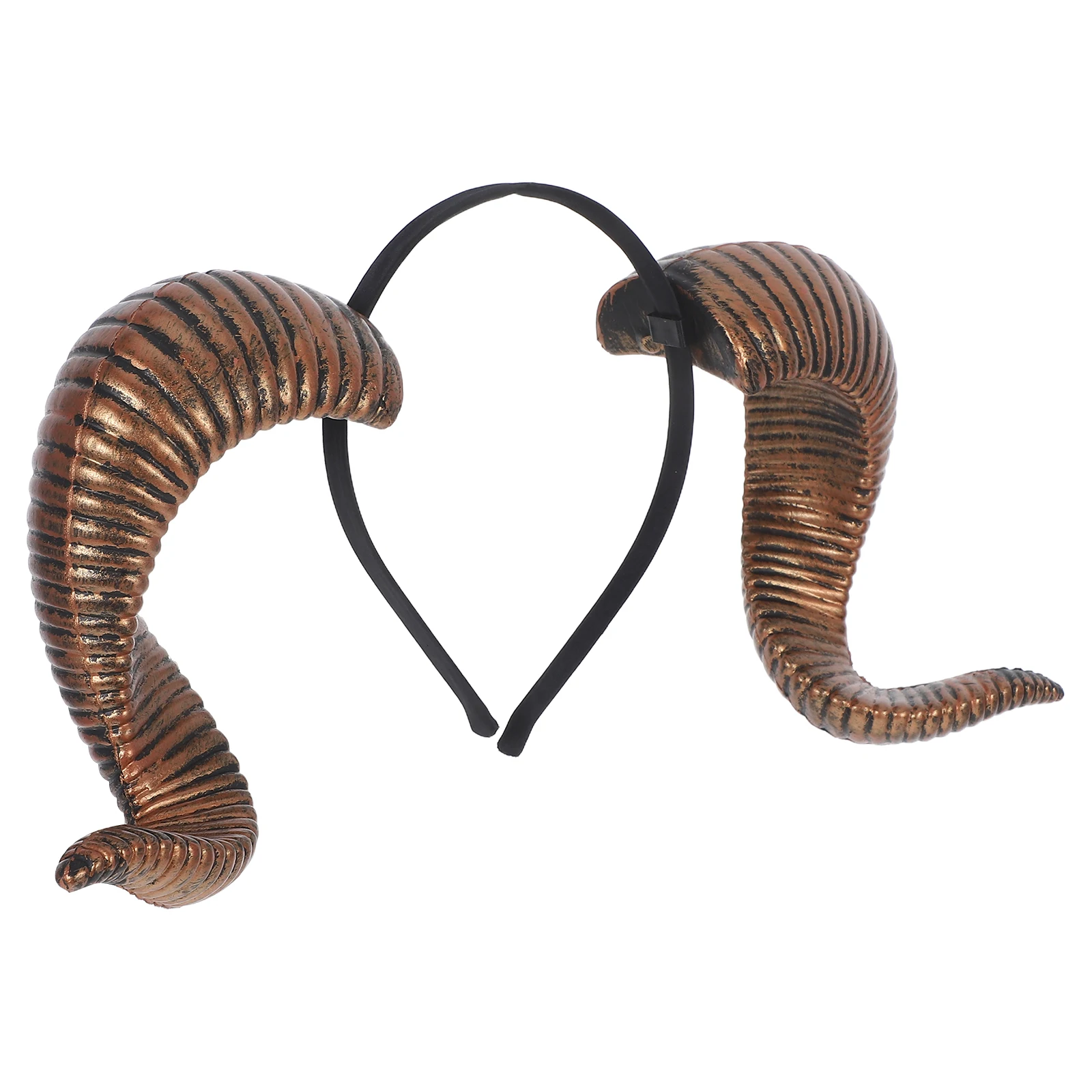 

Ram Horns Headband Cosplay Gothic Halloween Party Accessories Removable Demon Sheep Bull Horns Costume Lightweight PU