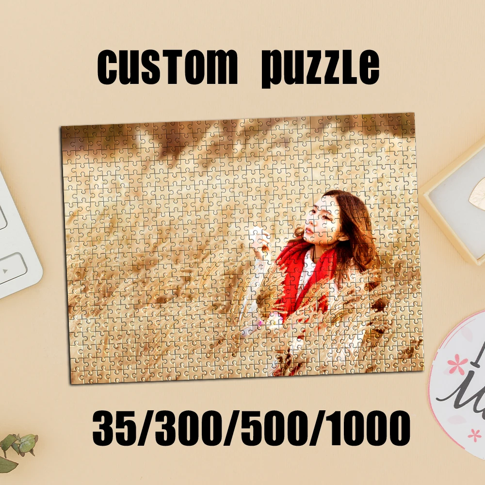35/300/500/1000 Stück personalisiertes, individuelles Foto-Puzzle mit Gruppenfoto aus der Kindheit, DIY-Spielzeug, Dekoration, Sammlerstück, Geschenk, Weihnachten