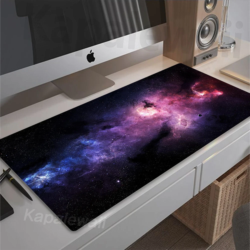 Purple Blue Sky Mousepad Large Mouse Mat Computer Space Mouse Pad Table Mat Office XXL Desk Mat 90x40cm Rubber Mousepads