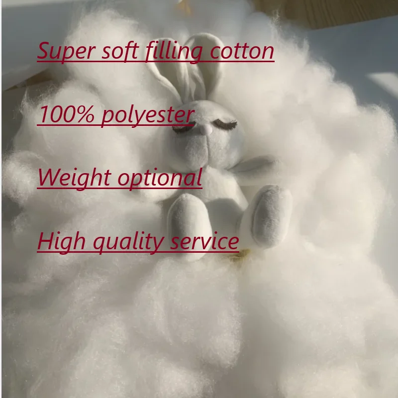 300g/400g/500g/600g/700g/800g/900g/1000g Multi-purpose Filling Cotton 100% Polyester DIY Handmade Doll/Pillow Filling Cotton