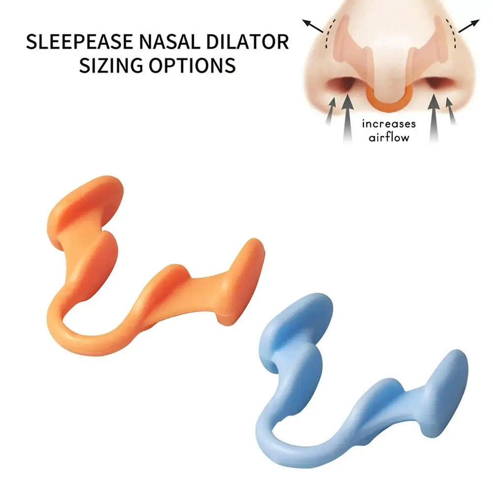 2 szt. Mini zatrzymaj chrapanie urządzenie przeciw chrapaniu popraw jakość snu miękki silikonowy klips do nosa zapobieganie chrapaniu materiały eksploatacyjne