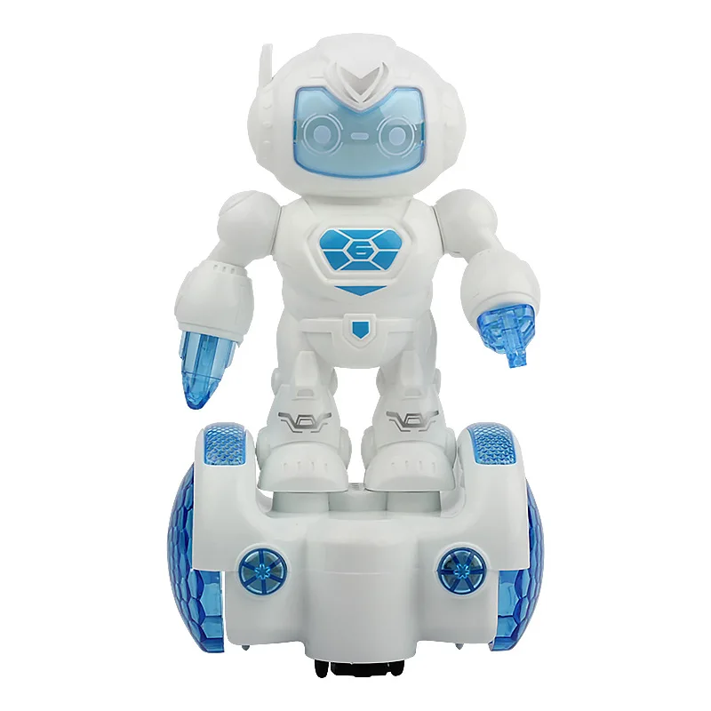 New Children'S Electric Car Robot Action Character Model Toy Firm Decorative Music Robot Toys Gifts