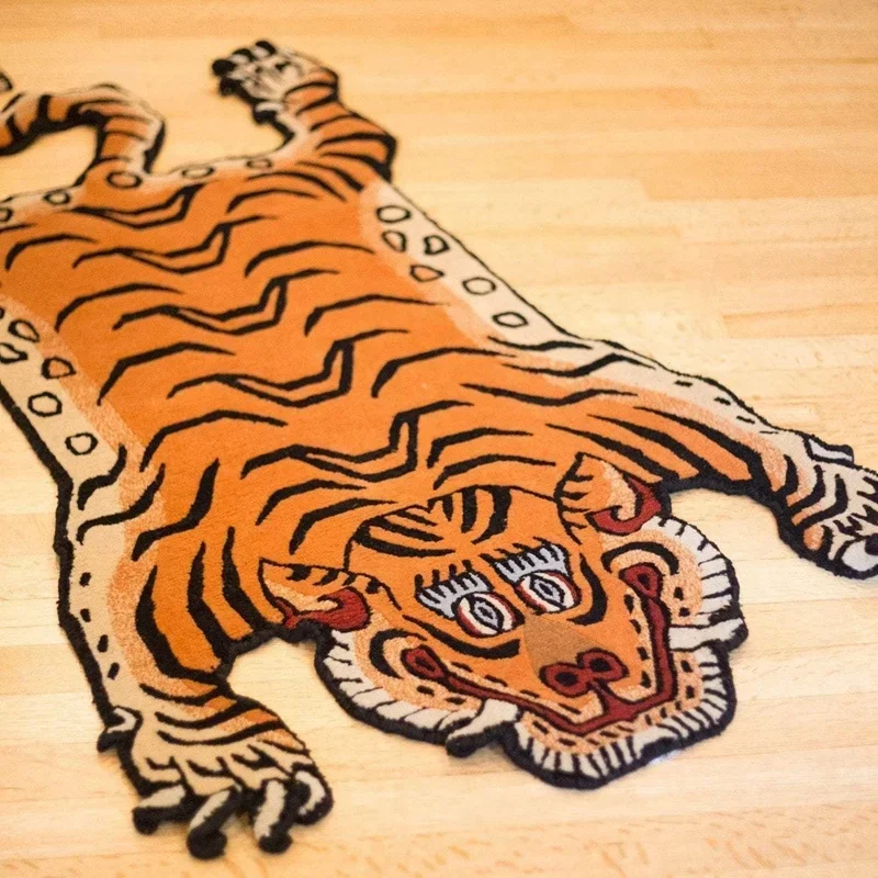 Decorative Living Room Custom Unique Animal Design Tiger Rug