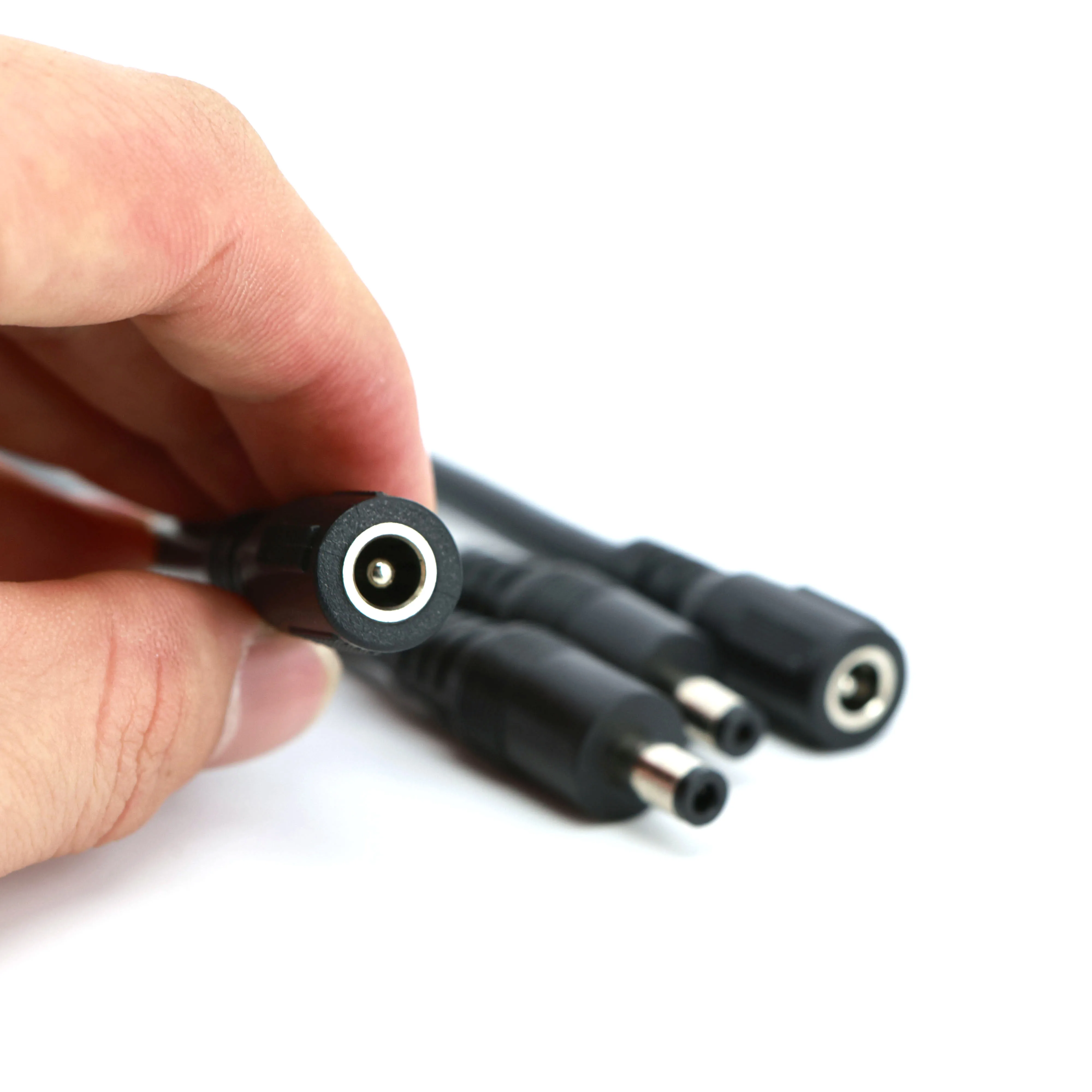 12 فولت 16awg تيار مستمر ذكر أنثى موصلات الطاقة جاك مهائي كابلات التوصيل العرض 10A 5.5x2.1 5.5x2.5 مللي متر ل كاميرا تلفزيونات الدوائر المغلقة led قطاع #2