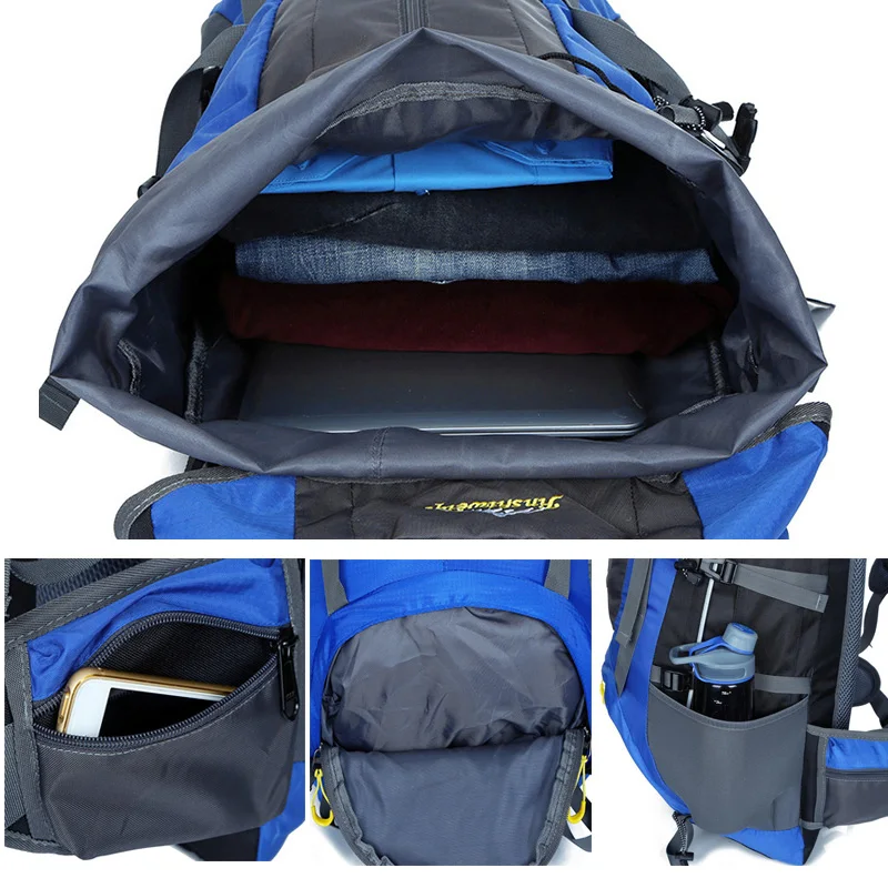 Large Camping Backpack Travel Bag Climbing Men Women Hiking Trekking Outdoor Mountaineering Sports Bags Shoulder Ruckdack Bag