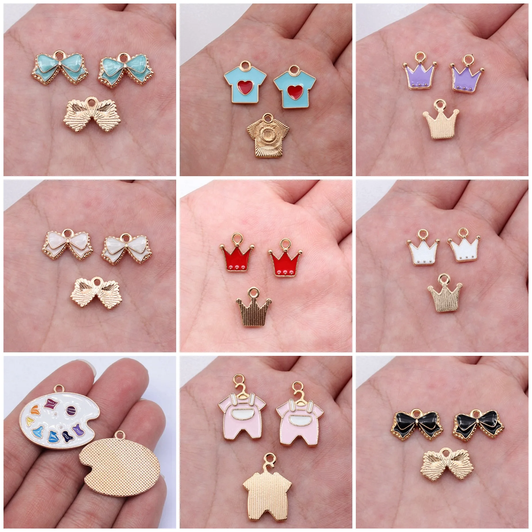 Graduation Party Enamel Charms Pendant Holiday For DIY Bracelet Necklace Jewelry Making Wholesale