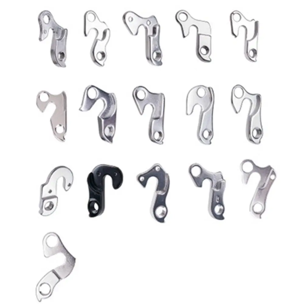 Universal Alloy Traseiro Derailleur Hanger, Corrida de Ciclismo, Mountain Frame Gear, Cauda Gancho Peças, MTB, Bicicleta de Estrada, 1-16 Número