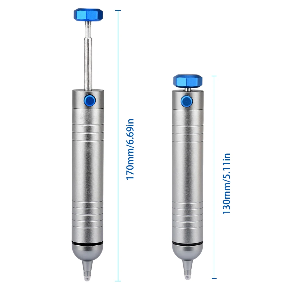 Bomba desoldadora potente de aluminio, pistola de succión de estaño, eliminación de pluma de succión, herramienta de reparación de soldadura de