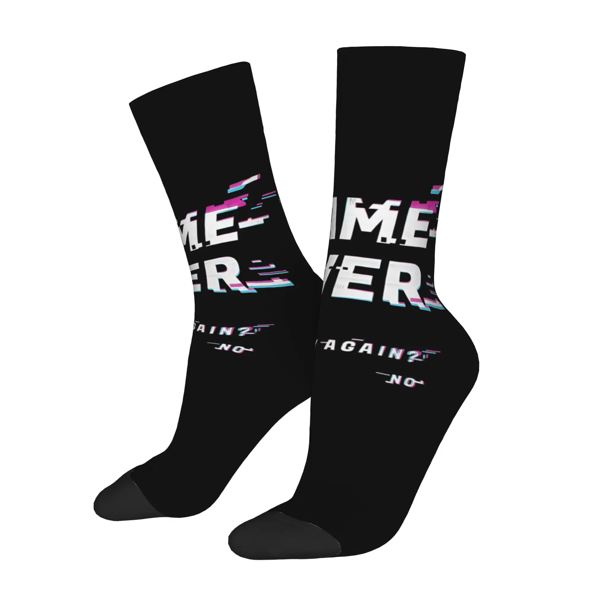 

cycling socks game over 404 Unisex Harajuku Pattern Printed customized items Crew Sock