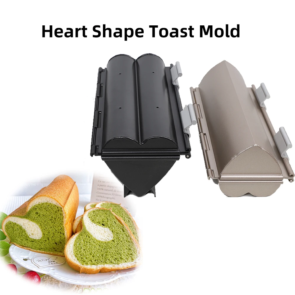 

Heart Shape Toast Box Mold Bread Nonstick Pastry Mould Kitchen Baking Accessories Toaster Loaf Pan Mold Bakeware Utensils Mold