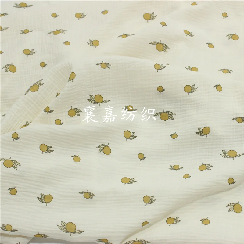 Breathable Double Gauze Cotton Fabric for Summer Clothing and Blankets, 135x50cm