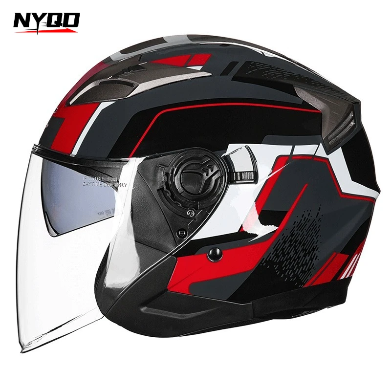 gxt-g708-オートバイハーフフェイスヘルメット-デュアルバイザー付き-曇り止め-軽量-オールシーズン耐久性のある安全キャップ-男性と女性用