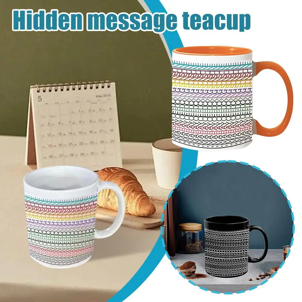 New Funny Coffee Mugs Black11oz, Hidden Message Mug, Gift For Coworkers & Work Besties, Coffee Lover Gift For Friends - Family