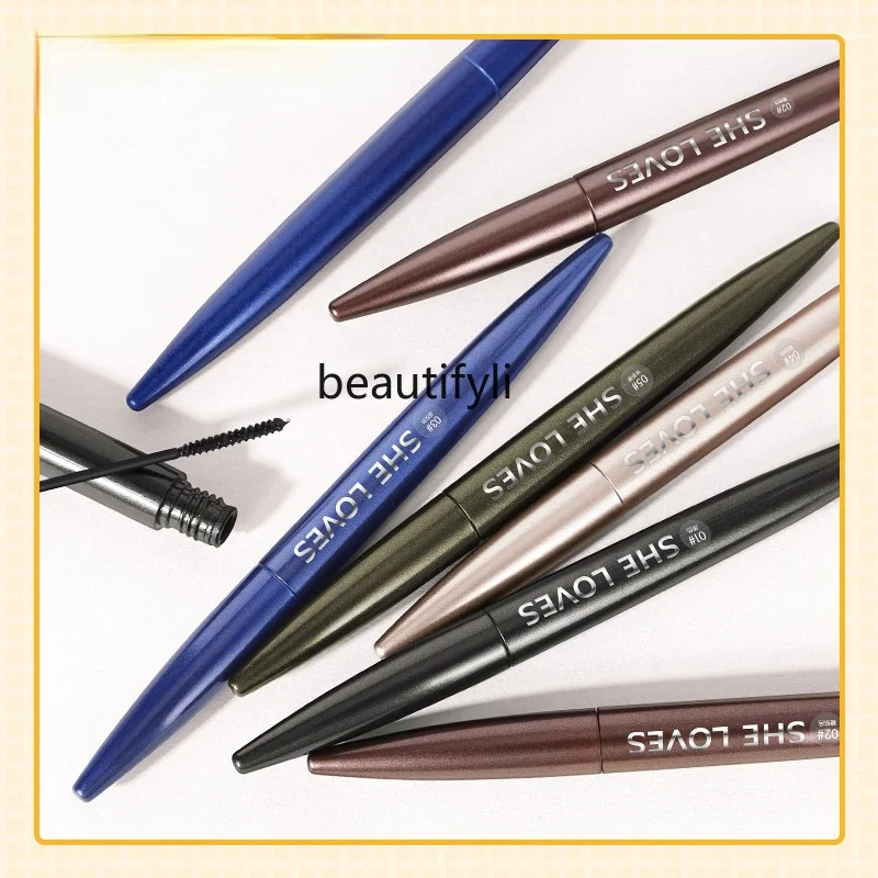 

Mascara genuine waterproof long-lasting non-smudging slender dense curled styling women's extremely fine brush head