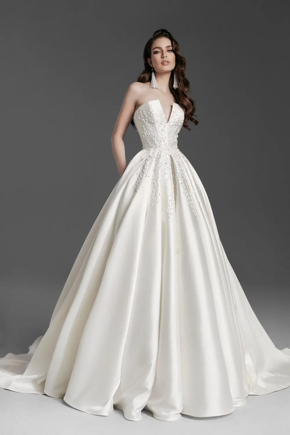

Свадебные платья для невесты, роскошное атласное платье Vestidos De Novia Elegantes Blancos Boda, гражданское платье на заказ Brautkleider Hochzeitskleid
