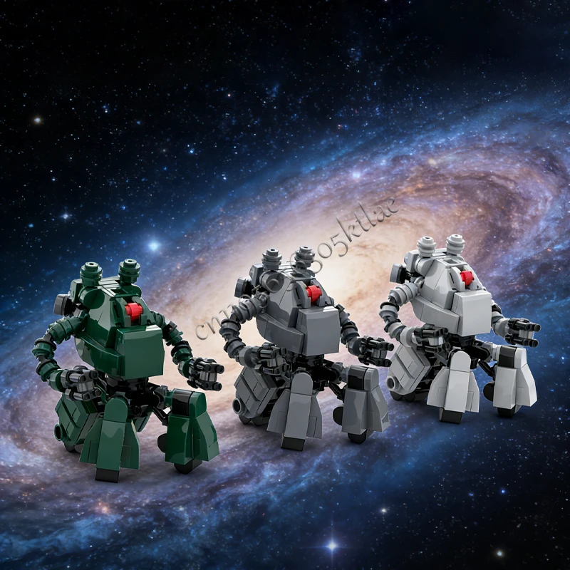 Nova guarda sentinela bot moc bloco de construção modelo criativo crianças diy montagem conjunto educacional surpresa tijolo brinquedo presentes aniversário