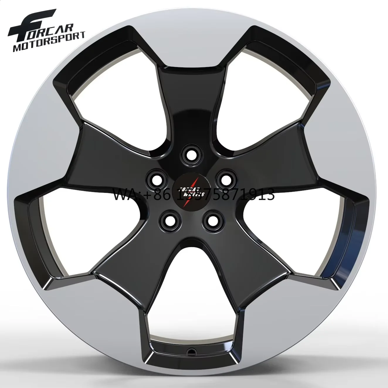 

Passenger Car Gloss Black Machined Face Lightweight 16-24 Inch Forcar Motorsport Custom High Quality Alloy Forged Wheels Rims