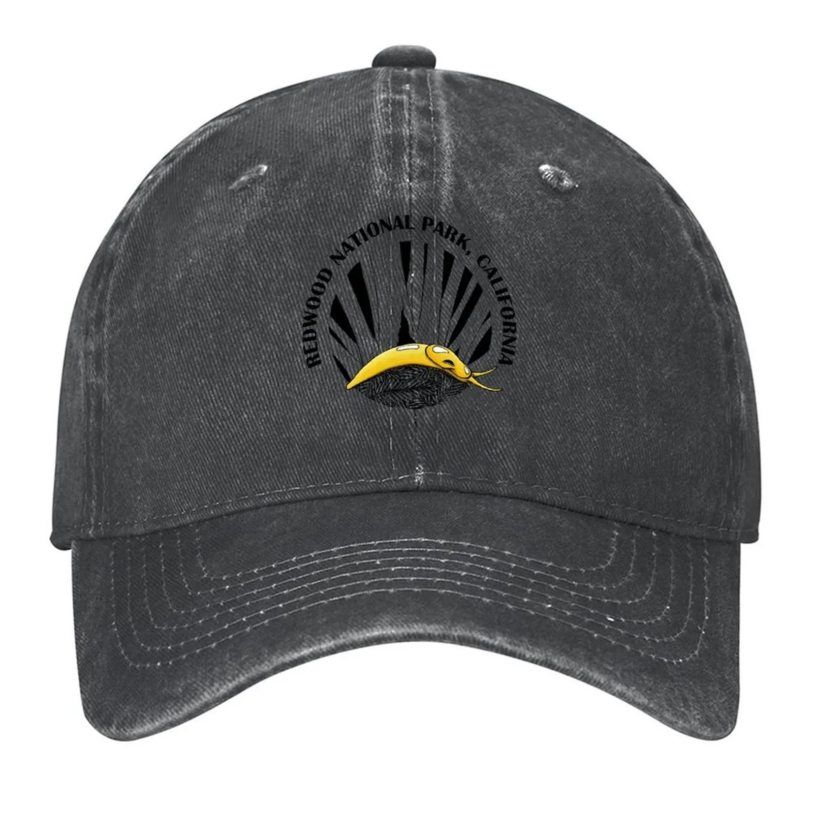 

Redwood National Park - Banana Slug Baseball Cap fun hats Beach golf hat genuine Designer Hat Hats For Men Women's