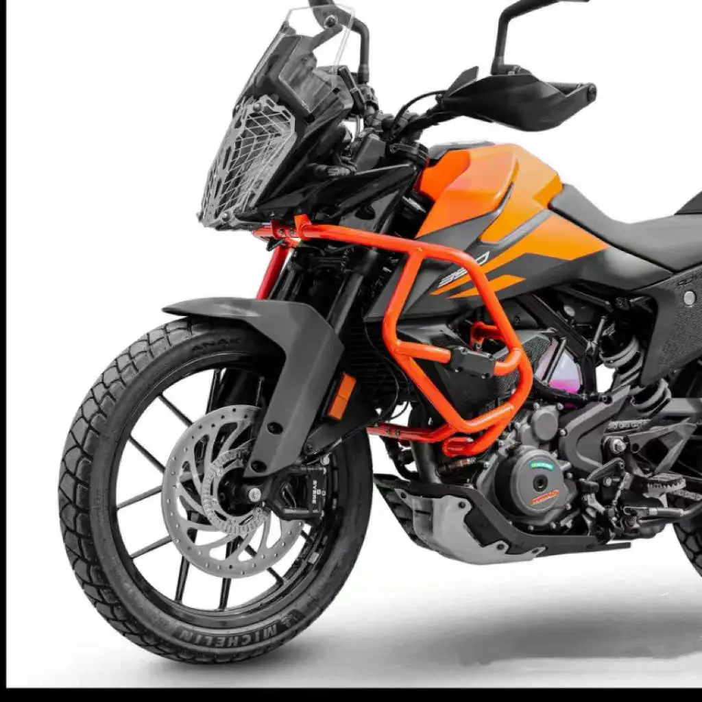 

Upper Lower Crash Bar Engine Guard Frame Protector Bumper For KTM 390 Adventure ADV 2020-2022 Motorcycle Accessories Matte Black